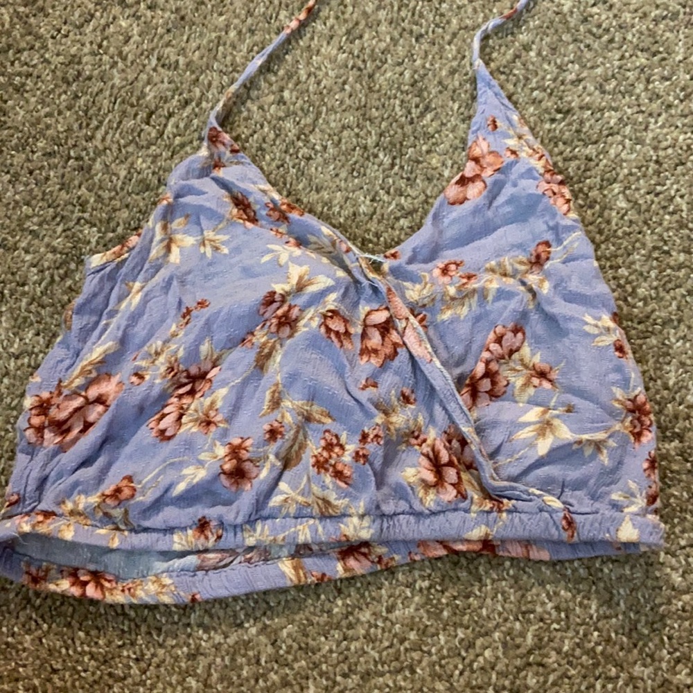 Cropped halter top